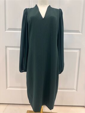 Vince Camuto | Dresses | Vince Camuto Elegant Black Velvet Chiffon Sleeve  Shift Dress Size 2 Runs Big | Poshmark